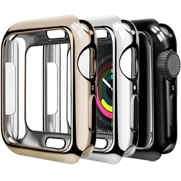 New Mugust 42mm Watch Case Compatible with Apple Watch Series 3, Soft Flexible U - Picture 1 of 11